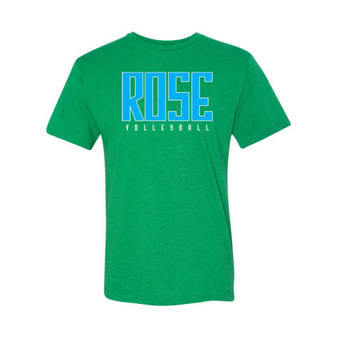 JH Rose Volleyball Cotton Tee | Blue Rose | Multiple Colors