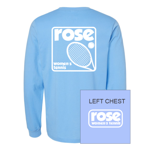 JH Rose Tennis | Retro Logo | Long-Sleeve Cotton Tee