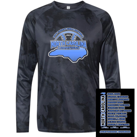 2024 North Carolina Champions | Camo Long-Sleeve Performance Tee | Proceeds Benefit the Team