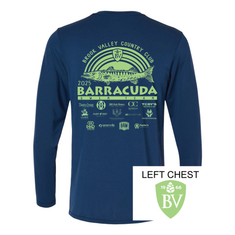Brook Valley CC Barracuda Swim Team | Long-Sleeve Performance Tee