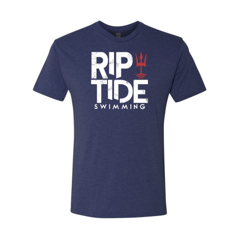 Riptide Swimming  Block Logo | Unisex  Next Level Tri-Blend Tee