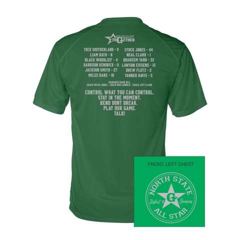 North State All-Stars 2025 | 10-12 Year Old | Roster Shirt