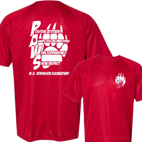 WH Robinson Performance Tee | PAWS Front/Back Logo | Multiple Colors
