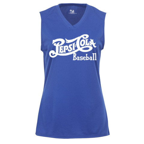 Pepsi Ladies Sleeveless V Neck Performance Tee