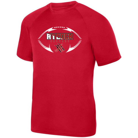 E B Aycock Football Short-Sleeve Performance Tee | Football Logo | Multiple Colors