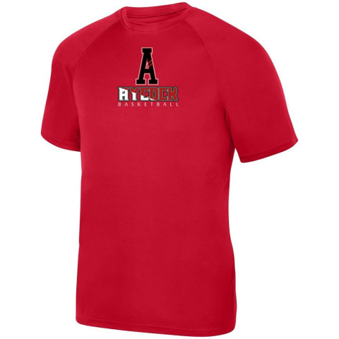 Red EB Aycock Basketball Basic Performance Tee | Multiple Design Options