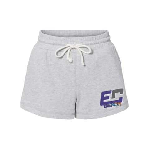 EC Beach | Women’s Enzyme-Washed Rally Shorts | EC Orange