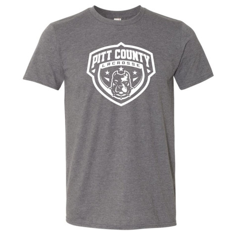 Pitt County Lacrosse Cotton Tee | Shield Logo | Multiple Colors