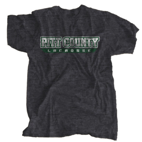 Vintage, Distressed Pitt County Lacrosse T-Shirt | Word Only Logo | Sizes for Whole Family