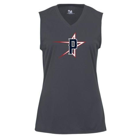 All American Prospects | Star Logo | Ladies Sleeveless V Neck  Performance Tee