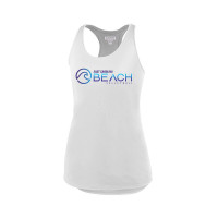 EC Beach | Women's Sojourner Tank | Blue Wave Word Logo