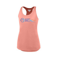 EC Beach | Women's Sojourner Tank | Orange Wave Word Logo