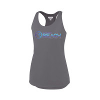 EC Beach | Women's Sojourner Tank | Blue Wave Word Logo