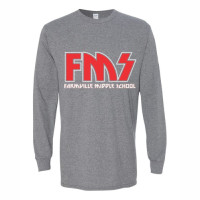Farmville Middle School | Long-Sleeve T-Shirt | FMS Kiss Design | Multiple Colors