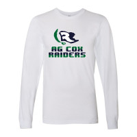 AG Cox Middle | Long-Sleeve Cotton Tee | Pixel Flag Design