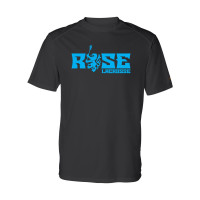 JH Rose Lacrosse Short-Sleeve Performance Tee | Rose Rampant Word Logo | Multiple Colors