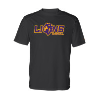 Lions Baseball | Lion Head Logo | Basic Performance Tee