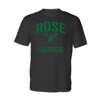 JH Rose Lacrosse Short-Sleeve Performance Tee | Distressed Rose Lacrosse Logo | Multiple Colors