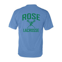 JH Rose Lacrosse Short-Sleeve Performance Tee | Distressed Rose Lacrosse Logo | Multiple Colors