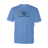 Ridgewood Elementary | Peace, Love, Sharks | Short-Sleeve Performance Tee