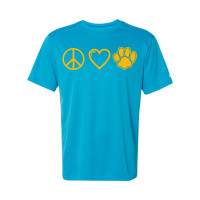 Sugg Bundy Basic Performance Tee | Peace, Love, Paws |  Multiple Colors