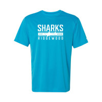 Ridgewood Elementary | Sharks Word Logo | Short-Sleeve Performance Tee
