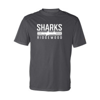Ridgewood Elementary | Sharks Word Logo | Short-Sleeve Performance Tee