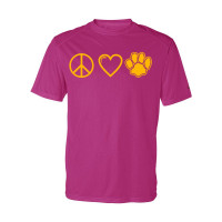 Sugg Bundy Basic Performance Tee | Peace, Love, Paws |  Multiple Colors
