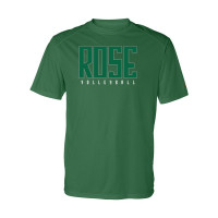 JH Rose Volleyball Short-Sleeve Performance Tee | Green Rose | Multiple Colors