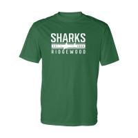 Ridgewood Elementary | Sharks Word Logo | Short-Sleeve Performance Tee