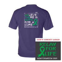 Wintergreen Relay for Life | Short-Sleeve Performance Tee | ORDER DEADLINE 3/15