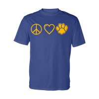 Sugg Bundy Basic Performance Tee | Peace, Love, Paws |  Multiple Colors