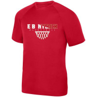 Red EB Aycock Basketball Basic Performance Tee | Multiple Design Options
