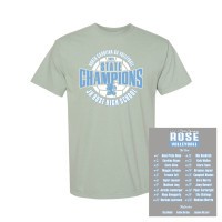 JH Rose Volleyball State Champions | Circle Design | Short-Sleeve Comfort Colors