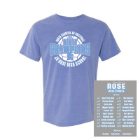 JH Rose Volleyball State Champions | Circle Design | Short-Sleeve Comfort Colors