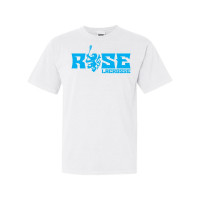 JH Rose Lacrosse | Rose Rampant Word Logo Logo | Short-Sleeve Comfort Colors