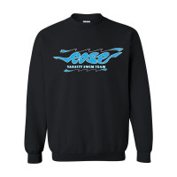 JH Rose Swimming | Hand-Drawn Logo | Cotton Crewneck Sweatshirt 