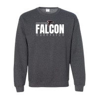 South Central Wrestling | Falcon Word Logo | Cotton Crewneck Sweatshirt 