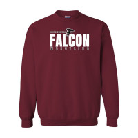South Central Wrestling | Falcon Word Logo | Cotton Crewneck Sweatshirt 