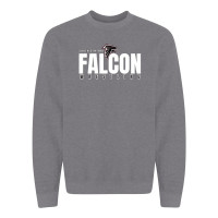 South Central Wrestling | Falcon Word Logo | Cotton Crewneck Sweatshirt 