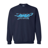 JH Rose Swimming | Hand-Drawn Logo | Cotton Crewneck Sweatshirt 