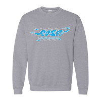 JH Rose Swimming | Hand-Drawn Logo | Cotton Crewneck Sweatshirt 