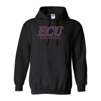 ECU Club Softball | Slant Logo | Cotton Hooded Sweatshirt