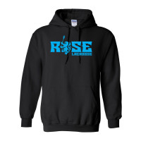 JH Rose Lacrosse | Cotton Hooded Sweatshirt | Rose Rampant Word Logo | Multiple Colors