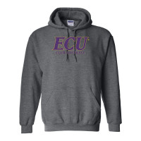 ECU Club Softball | Slant Logo | Cotton Hooded Sweatshirt