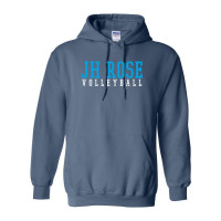JH Rose Volleyball | College Block Logo | Cotton Hooded Sweatshirt