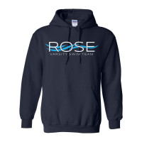 JH Rose Swimming | Rose Wave Logo | Cotton Hooded Sweatshirt | Multiple Colors