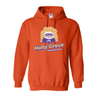 Holly Grove Elementary | Sunny Hedgie Design | Cotton Hooded Sweatshirt