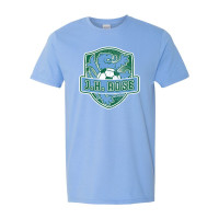 JH Rose Soccer Cotton Tee | Distressed Rose Soccer Crest | Multiple Colors