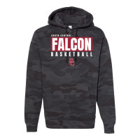 South Central Basketball | Falcon Word Logo | Cotton Hooded Sweatshirt